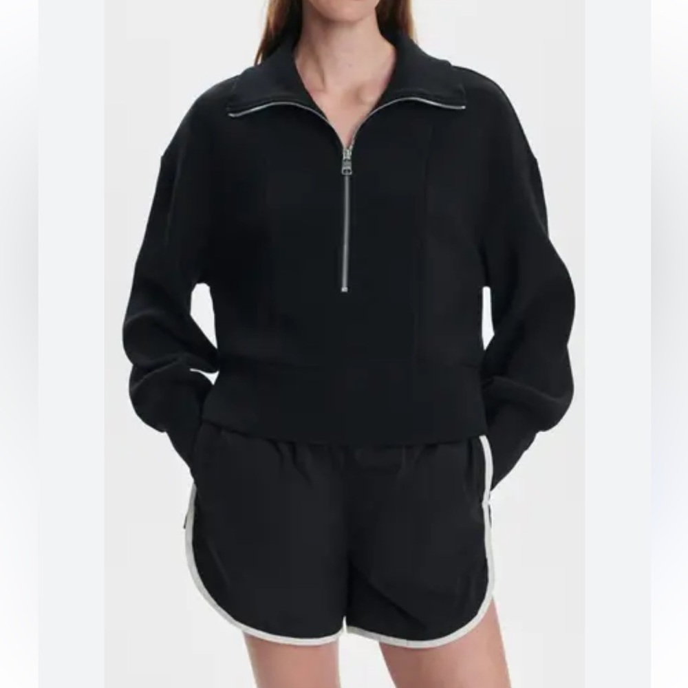New Varley Half Zip Ribbed Sweatshirt